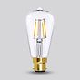 Soho Lighting B22 Classic Clear Teardrop Dimmable LED Bulb ST64, 7W, 2700K, High CRI