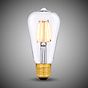 Soho Lighting E27 Classic Clear Teardrop Dimmable LED Bulb ST64, 7W, 2700K, High CRI