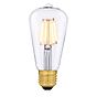 Soho Lighting E27 Clear Teardrop ST64 LED Light Bulb 7.3W 2700K CRI>93 Straight Filament Dimmable
