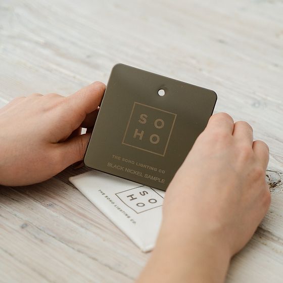 Soho Metal Finish Sample Black Nickel