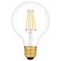 Soho Lighting E27 Clear Globe G125 LED Light Bulb 7.3W 2700K CRI>93 Straight Filament Dimmable