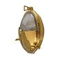 Soho Lighting Carlisle Half Cover Polished Brass IP65 Wall Light - The Outdoor & Bathroom Collection