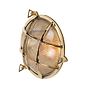 Soho Lighting Carlisle Grid Prismatic Glass IP65 Outdoor & Bathroom Polished Solid Brass Bulkhead Wall Light