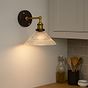 Romilly Etched Glass Funnel French Style Wall Light - Soho Lighting