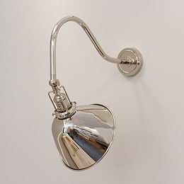 Soho Lighting Claridge Nickel Reading & Picture Wall Light
