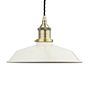 Small Trinity Metal Painted Pendant Light in Clay White