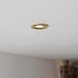Soho Lighting Brushed Brass LED Downlights, Fire Rated, Fixed, IP65, CCT Switch, High CRI, Dimmable