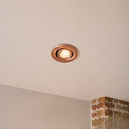 Antique copper tiltable downlight