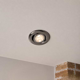 Soho Lighting Black Nickel 3K Warm White Tiltable LED Downlights, Fire Rated, IP44, High CRI, Dimmable