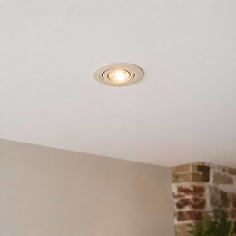 Soho Lighting Cream 3K Warm White Tiltable LED Downlights, Fire Rated, IP44, High CRI, Dimmable