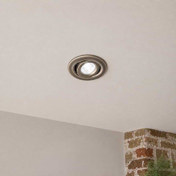 Soho Lighting Antique Brass 4K Cool White Tiltable LED Downlights, Fire Rated, IP44, High CRI, Dimmable