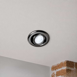 Black Chrome Tiltable Fire Rated LED 6W IP44 Dimmable Downlight