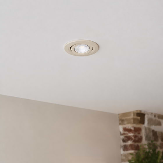 Soho Lighting Cream 4K Cool White Tiltable LED Downlights, Fire Rated, IP44, High CRI, Dimmable