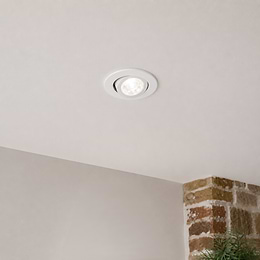 Soho Lighting White 4K Cool White Tiltable LED Downlights, Fire Rated, IP44, High CRI, Dimmable
