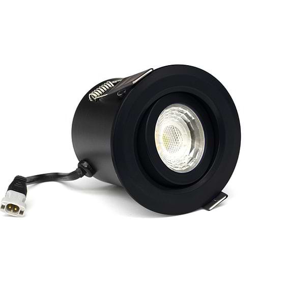 Soho Lighting Squid Ink Blue 3K Warm White Tiltable LED Downlights, Fire Rated, IP44, High CRI, Dimmable