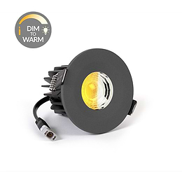 Soho Lighting Graphite Grey CCT Dim To Warm LED Downlight Fire Rated IP65