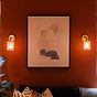 Henley Cylinde Petite Ribbed Glass Wall Light