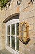 Soho Lighting Flaxman Lacquered Antique Brass IP65 Bulkhead Wall Light- The Outdoor & Bathroom Collection