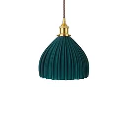 Emerald Green Recycled Material Pendant Light