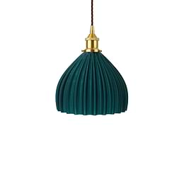 Emerald Green Recycled Material Pendant Light