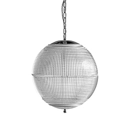 Soho Lighting Hollen Globe Classic Nickel Glass Pendant Light - The Schoolhouse Collection