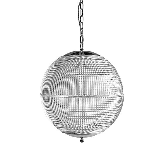 Soho Lighting Hollen Globe Classic Nickel Glass Pendant Light - The Schoolhouse Collection