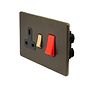 Soho Lighting Bronze & Brushed Brass 45A Cooker Control Unit Inserts Screwless
