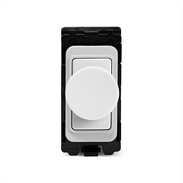 White Plastic Dimmer Grid Switch Module