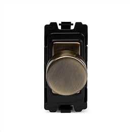 The Charterhouse Collection Antique Brass 300W/150W LED  Intel RM-Grid Trailing Edge Dimmer Mod
