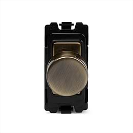 The Charterhouse Collection Antique Brass 150W LED Intel RM-Grid Intelligent Dimmer Mod