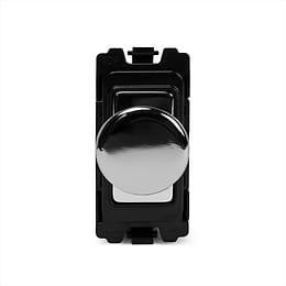 The Finsbury Collection Polished Chrome 6A Dummy RM-Grid Dimmer Switch Mod