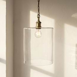 Lowell Grand Clear Cylindrical Glass Pendant Light