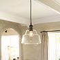 James Step Glass Pendant Light