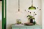 Organic Flora Green Glass Pendant Light