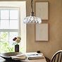 Organic Flora Clear Glass Pendant Light