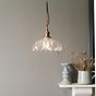 Organic Flora Clear Glass Pendant Light