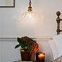 Organic Flora Clear Glass Pendant Light