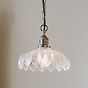 Organic Flora Clear Glass Pendant Light