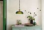Organic Flora Green Glass Pendant Light