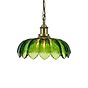 Organic Flora Green Glass Pendant Light