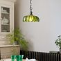 Organic Flora Green Glass Pendant Light