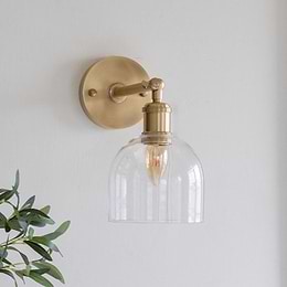 Larkin Clear Glass Wall Light