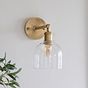 Larkin Clear Glass Wall Light