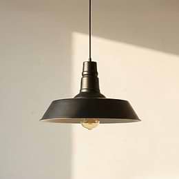 Argyll Industrial Pendant Light in Matt Black 