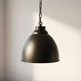 Oxford Vintage Pendant Light in Matt Black 