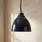 Oxford Vintage Pendant Light in Squid Ink Blue 