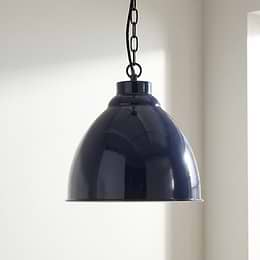 dark blue pendant light