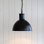 Wardour Industrial Bay Pendant Light Matt Black - Soho Lighting