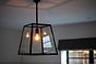Ludlow Geo Trapeze Metal and Glass Lantern Pendant Light - Soho Lighting