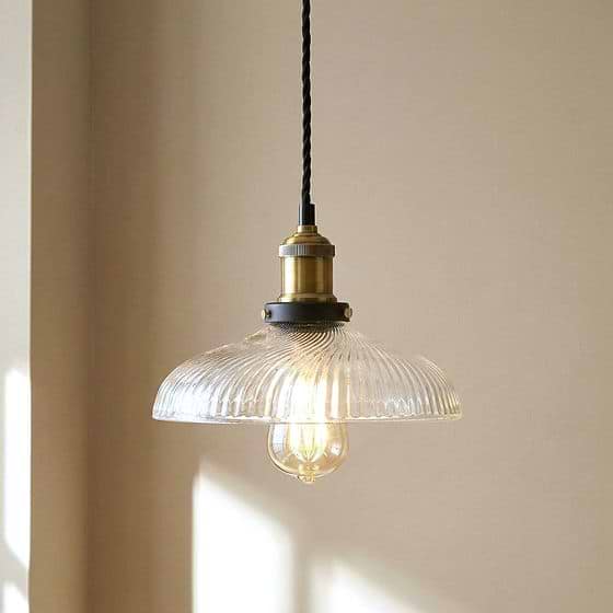 Romilly Dome Etched Glass French Style Pendant Light